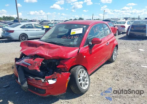 2015 Fiat 500 Pop z USA, uszkodzony, nr VIN 3C3CFFAR1FT680972